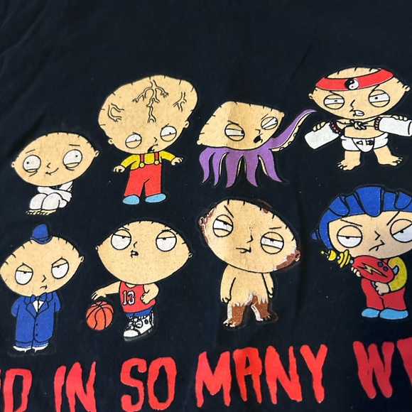 Vintage Family Guy XL black tee ; great front graphic Clean with a light fade - Picture 7 of 9